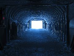 Tunnel entrance to dome (looking out)